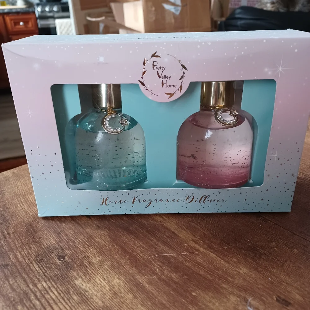 Pretty Valley Home Reed Fragrance Diffuser Combo Jasmine & Rain Forest 90ml x2
